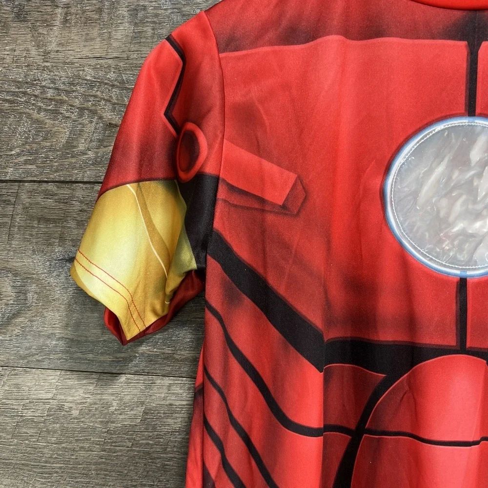 Marvel Iron Man Costume T-shirt Child Size L/XL Fits Up To Size 16 New w/ Tags